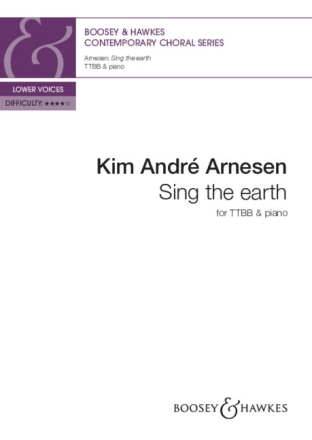 Sing the earth for male choir (TTBB) and piano choral score
