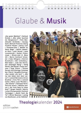 Theologiekalender 2024 - Glaube und Musik 310 x 240 mm