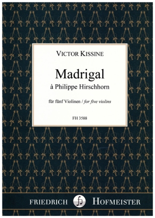Madrigal  Philippe Hirschhorn fr 5 Violinen Partitur und Stimmen