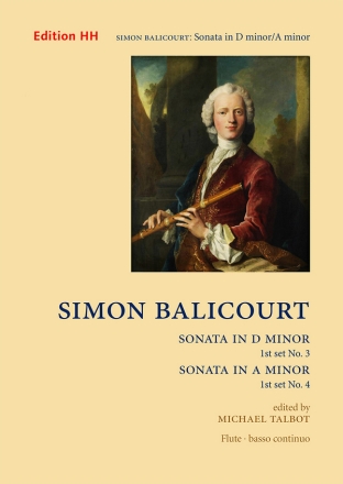Sonata in D minor and A minor flute & basso continuo Full score and parts