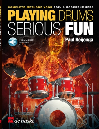 Playing Drums Serious Fun (NL) Drum Set Book & Audio-Online