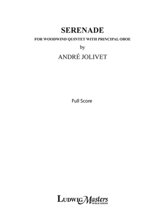 Serenade (Wind 5tet w Principal Ob) Wind ensemble