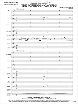 The Forbidden Caverns (c/b score) Symphonic wind band