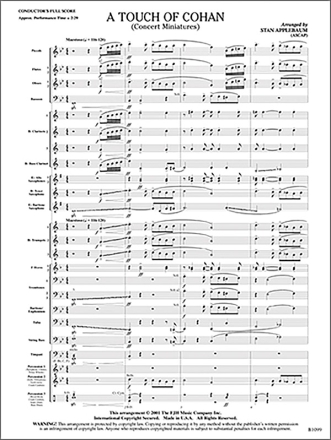 A Touch of Cohan (c/b score) Symphonic wind band