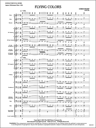 Flying Colors (c/b score) Symphonic wind band