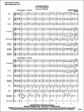 Onward (c/b score) Symphonic wind band