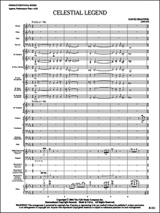 Celestial Legend (c/b score) Symphonic wind band