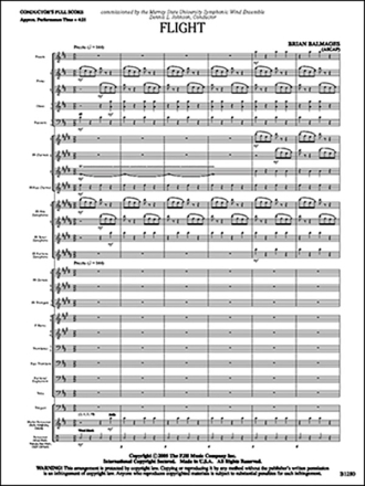 Flight (c/b score) Symphonic wind band