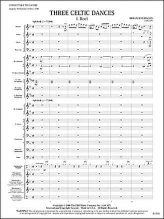 Three Celtic Dances (c/b score) Symphonic wind band