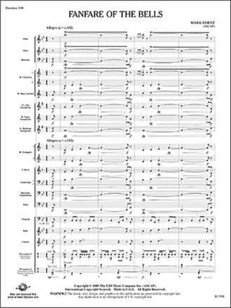 Fanfare of the Bells (c/b score) Symphonic wind band