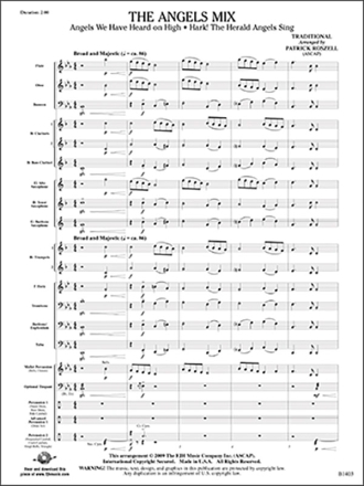 The Angels Mix (c/b score) Symphonic wind band