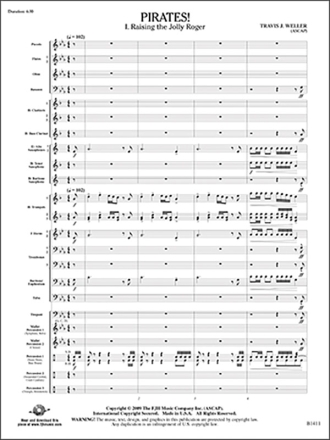 Pirates! (c/b score) Symphonic wind band