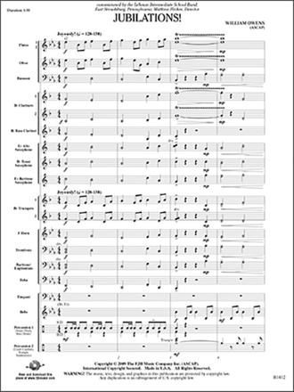 Jubilations! (c/b score) Symphonic wind band