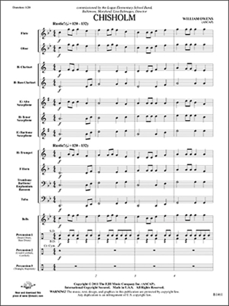 Chisholm (c/b score) Symphonic wind band