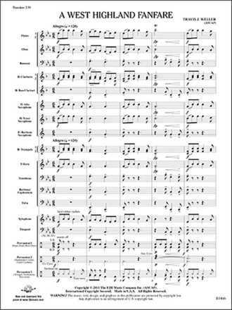 A West Highland Fanfare (c/b) Symphonic wind band
