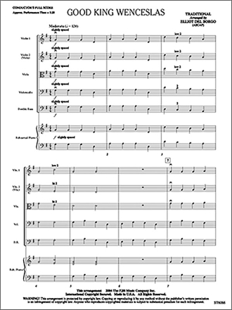 Good King Wenceslas (s/o score) Full Orchestra