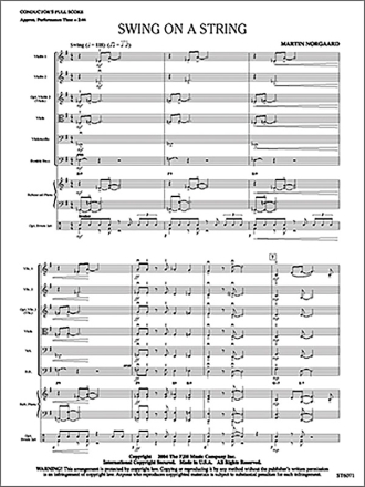 Swing on a String (s/o score) Full Orchestra