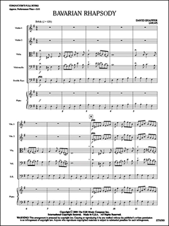 Bavarian Rhapsody (s/o score) Full Orchestra