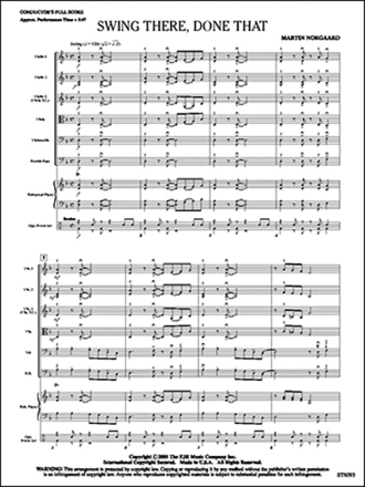 Swing There, Done That (s/o score) Full Orchestra