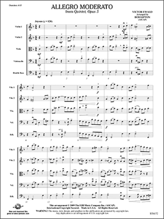 Allegro Moderato from Opus 5 (s/o sc) Full Orchestra