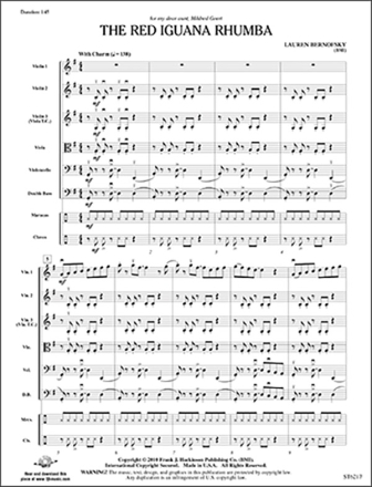 The Red Iguana Rhumba (s/o score) Full Orchestra