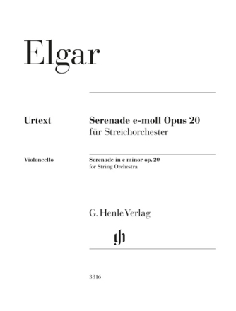Serenade e-moll op. 20 fr Streichorchester Streichorchester Violoncello