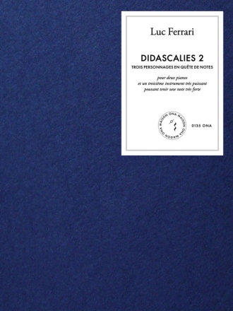 Didascalies 2 2 pno (+inst. Ad lib.) Score