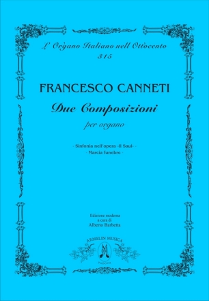 Due Composizioni per Organo Organo solo Partitura