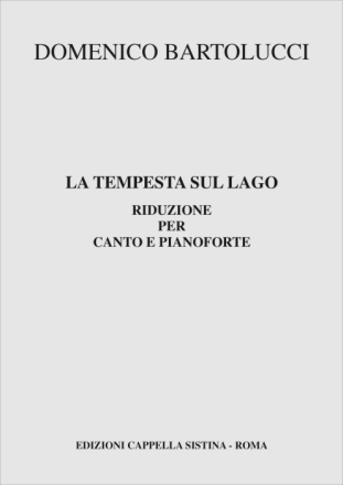 La Tempesta sul Lago Coro e Pianoforte Partitura