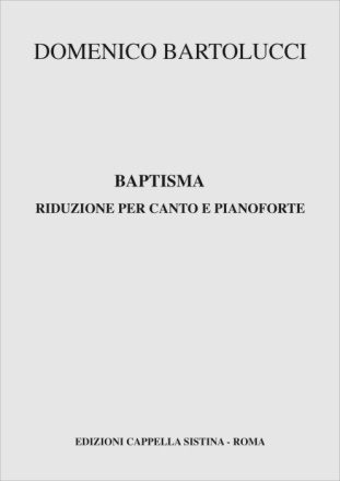 Baptisma Coro e Pianoforte Partitura