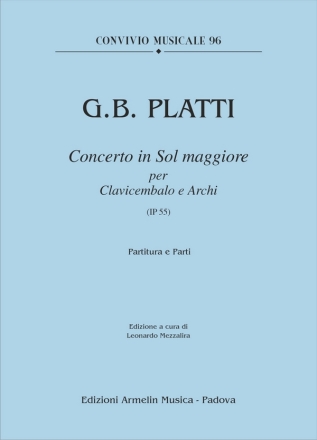 Concerto in Sol Maggiore, IP 55 Clavicembalo e Orchestra, Solo e Orchestra Partitura e Parti