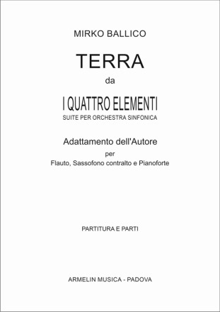 Terra Trio con Pianoforte, Sax, Flauto Partitura e parti