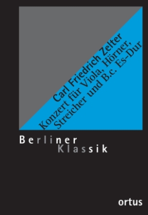 Konzert Es-Dur fr Viola, Hrner, Steicher und Basso continuo Klavierauszug