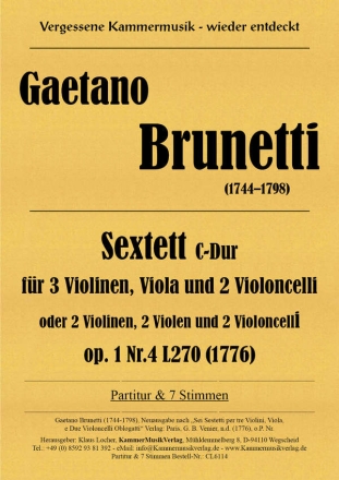 Sextett, C-Dur op. 1-4