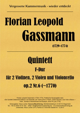 Streichquintett, F-Dur, op. 2 Nr. 6