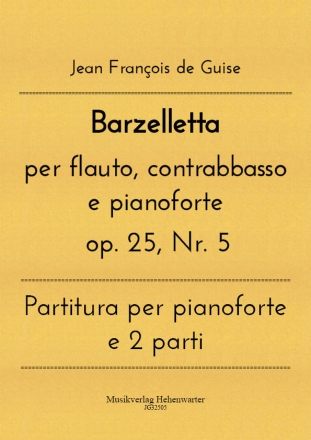 Barzelletta per flauto, contrabbasso e pianoforte op. 25, Nr. 5