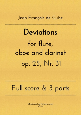 Deviations for flute, oboe and clarinet op. 25, Nr. 31