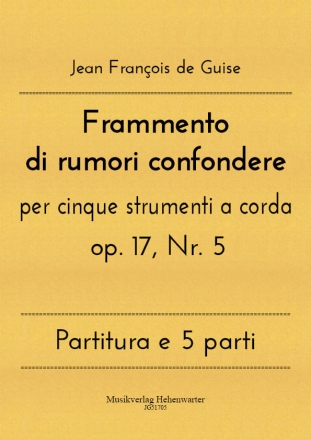 Frammento di rumori confondere op. 17, Nr. 5