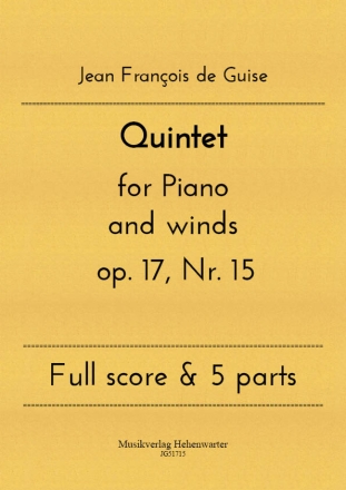 Quintet op. 17, Nr. 15 for piano and winds