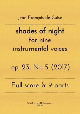 shades of night for nine instrumental voices op. 23, Nr. 5