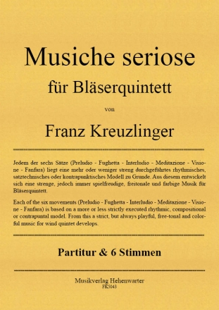 Musiche seriose fr Blserquintett