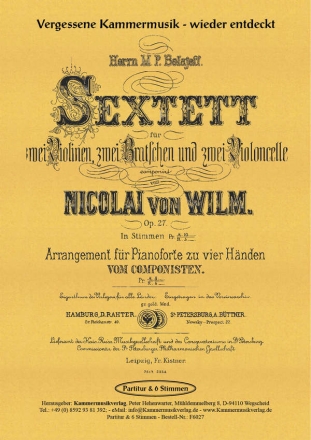 Streichsextett, h-Moll, op. 27