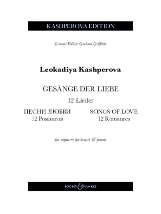 Songs of Love for soprano (tenor) and piano vocal score (kyr/dt)