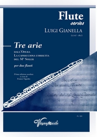 Tre Arie Flute Duet Book