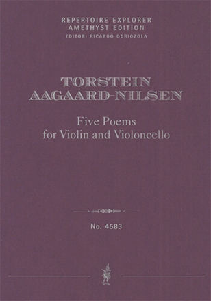Five Poems for Violin and Violoncello (2 performance scores / first print) String Orchestra / String Chamber Music 2 performance scores