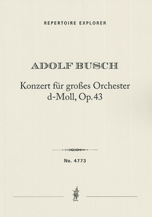 Concerto for large orchestra in D minor op. 43 Orchestra