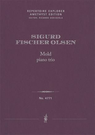 Mold, piano trio for violin, cello and piano (first print, performance score, 3 copies) Chamber Music with Piano Performance Score, 3 copies