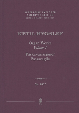 Organ Works Vol. I: Pskevariasjoner, Passacaglia (first print) Solo Works Performance Score