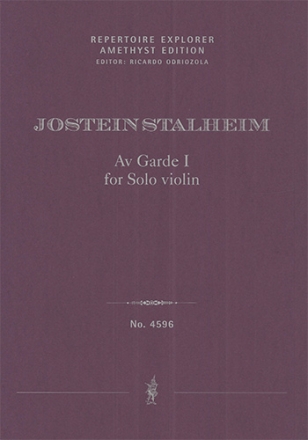 Av Garde Ifor Solo violin(1995. Rev. 2018 / first print) Solo Works Performance Score