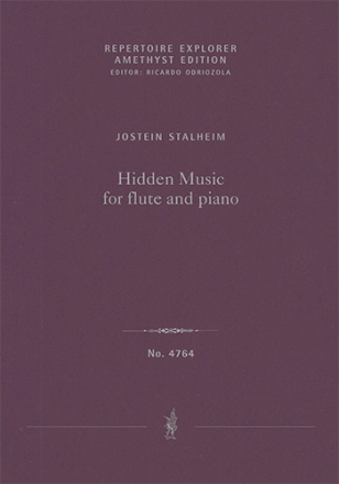 Hidden Music for flute and piano (First print / score and part) Chamber Music with Piano Score & Part